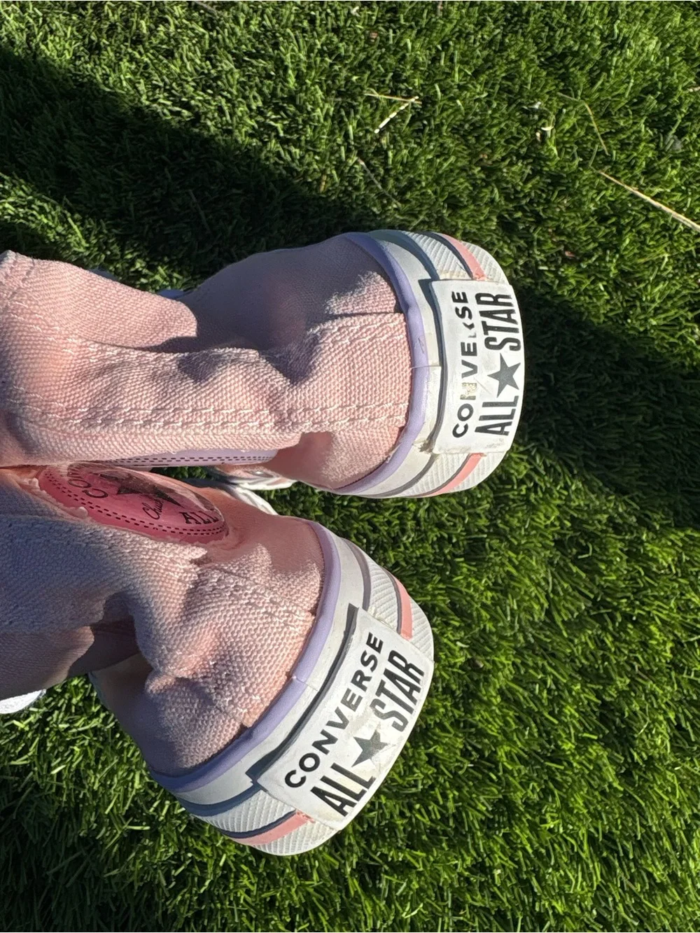 Converse Kids Pink High-Top Canvas Sneakers size 12 kids